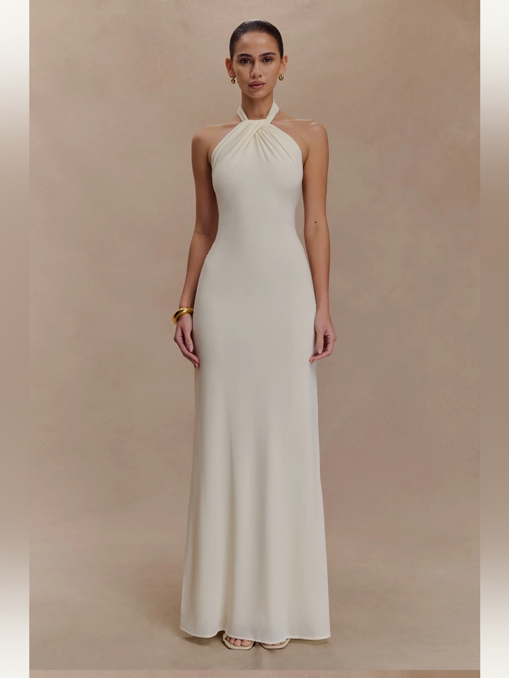 Meshki Elena Halter Maxi Dress